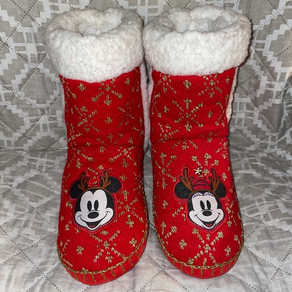Disney Shoes - Disney Store Christmas Slippers